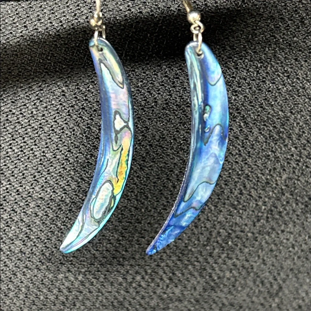 Abalone Shell Earrings - Picture 2 of 6